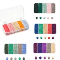 2mm 9000pcsbox set glass seed beads czech charm crystal spacer glass beads for diy earring necklace jewelry making accessorie