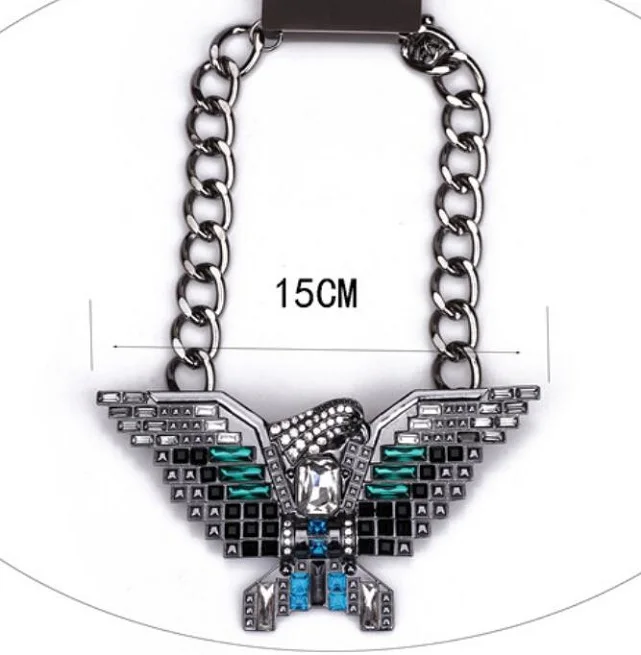 Вневременной чудо Потрясающие Стразы орел заявление ожерелье Женские Ювелирные