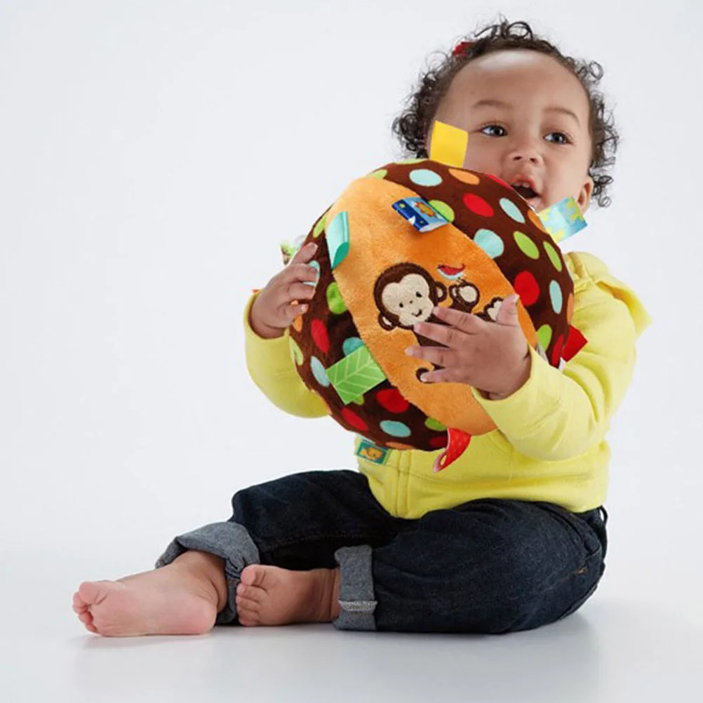 Детские плюшевые колокольчики для захвата рук удобная игрушка мяч мультяшное