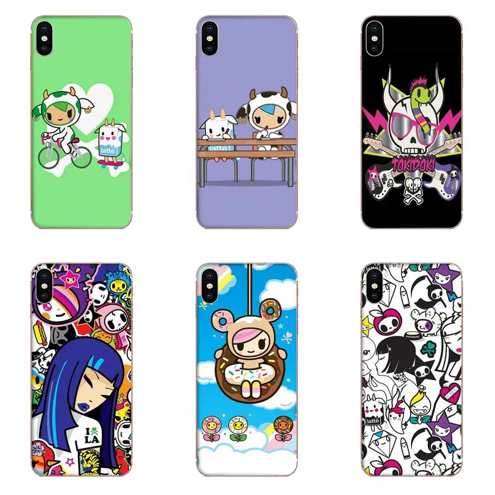 Япония Tokidoki TPU узор розовый для Sony Xperia Z Z1 Z2 Z3 Z4 Z5 compact Mini M2 M4 M5 T3 E3 E5 XA XA1 XZ