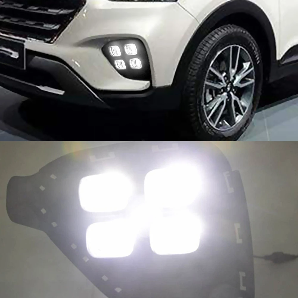 Автомобильная проблесковая 1 пара DRL для Hyundai Creta IX25 2017 2018 2019 2020 Светодиодный
