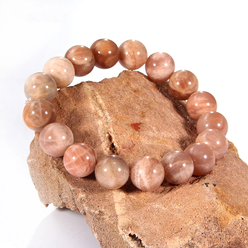 Jingzeyi пара кристаллов натуральный Солнечный камень браслеты для женщин оранжевый