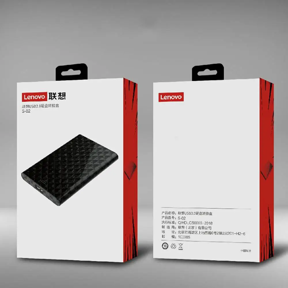 Корпус для внешнего жесткого диска Lenovo USB3.0 на SATA SSD адаптер 2 5 дюйма механический