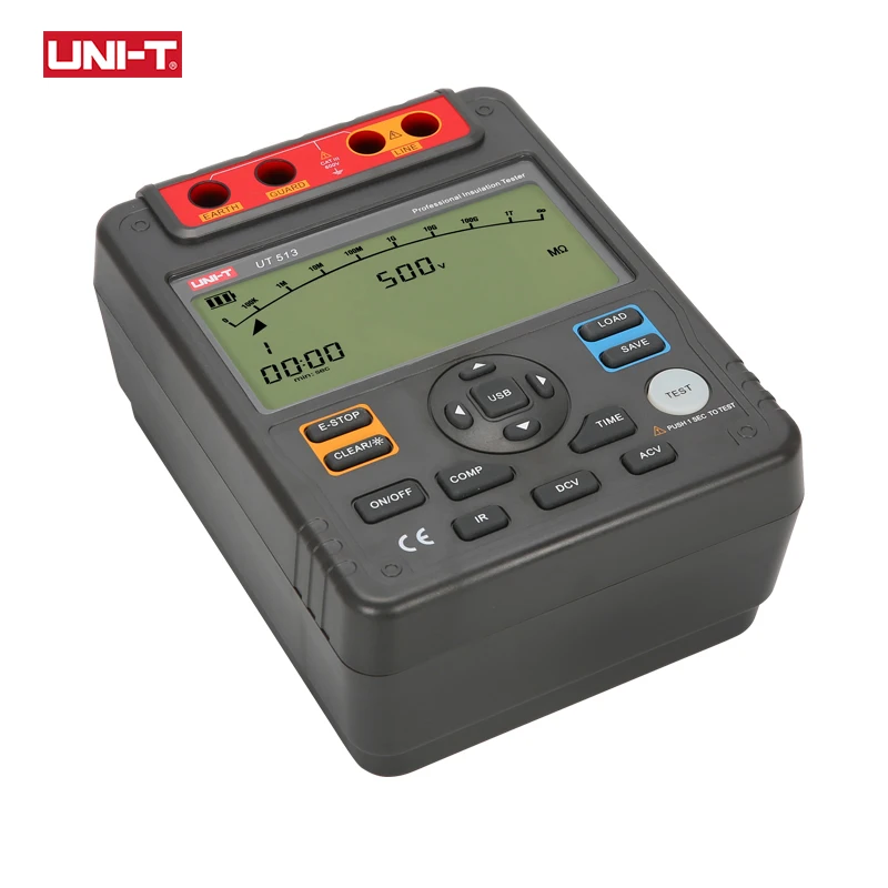 UNI T тестер сопротивления изоляции UT513 Вольтметр постоянного и переменного тока