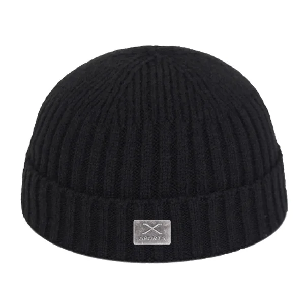 black Короткая шапка Skullies Beanies, Мужская зимняя шапка, женские зимние шапки для мужчин, шапка s Miki Bonnet X Skull, женская вязаная шапка - Цвет: black