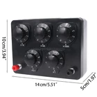 0-9999,9 Ом коробка переменного сопротивления десятилетние резисторы экспериментальное оборудование для коробки физического сопротивления S05 19 Прямая поставка