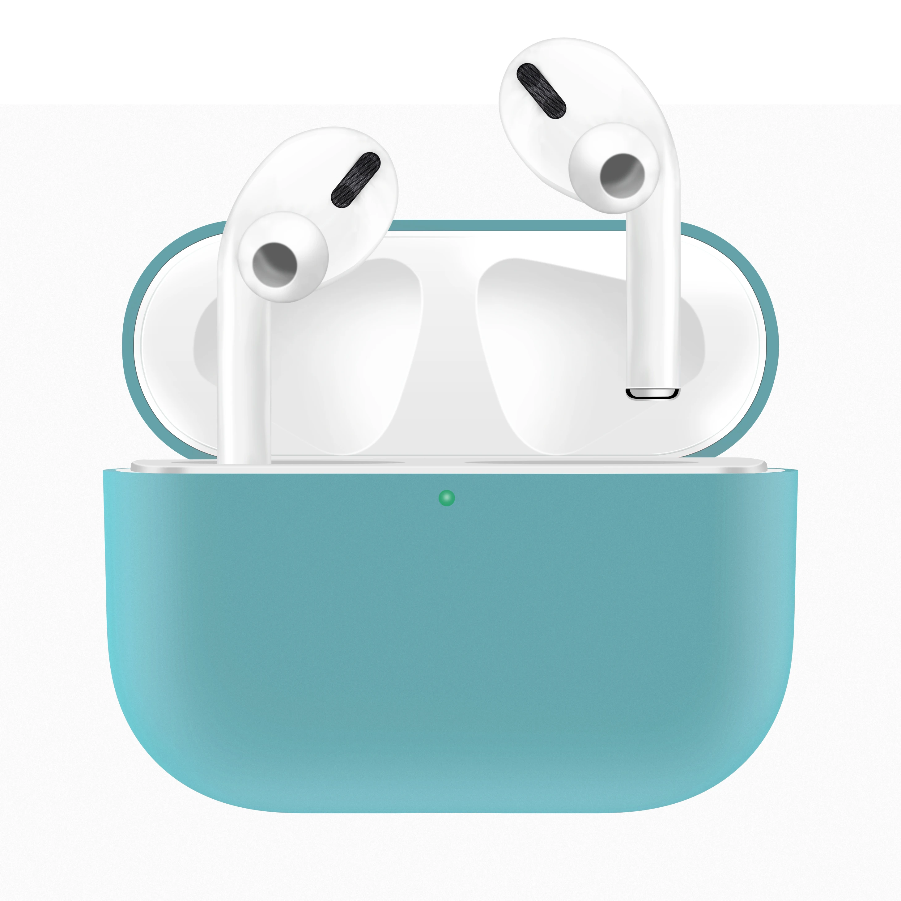 Ультратонкий силиконовый чехол для Airpods Pro зарядки видимый передний светодиодный
