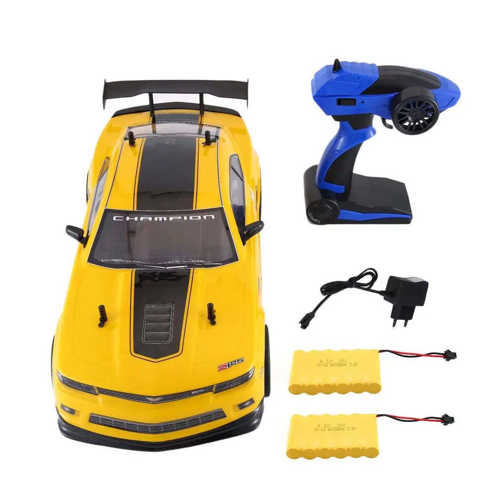 1/10 1400mAh 2,4G RC гоночный автомобиль Модель Игрушки 1:10 25 км/ч плоский спортивный Дрифт автомобиль автомобили игрушка для детей подарок 2 Батареи ЕС вилка