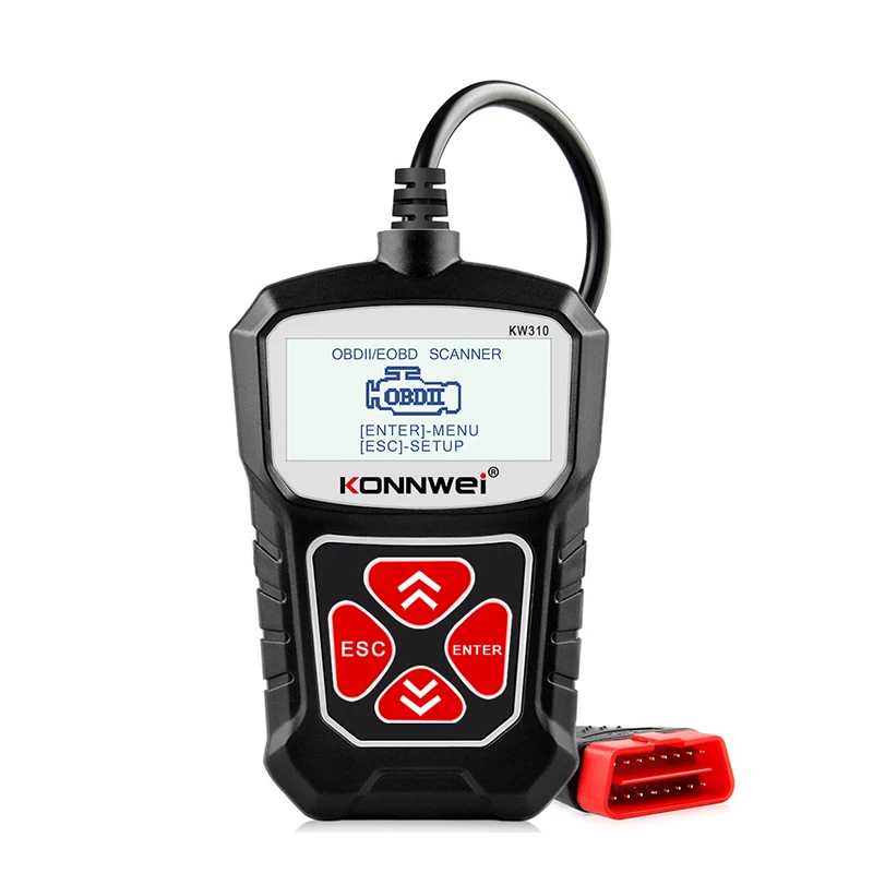 

KW310 OBD2 Scanner for Auto OBD 2 Car Scanner Diagnostic Tool Automotive Scanner Car Repair Tools 7 Language Version PK Elm327