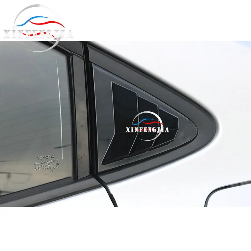 2 * яркие черные декоративные накладки на заднее стекло автомобиля для Toyota Corolla
