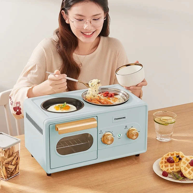 

Lazy automatic multifunctional breakfast machine four-in-one brand household kitchen small appliances oven toaster