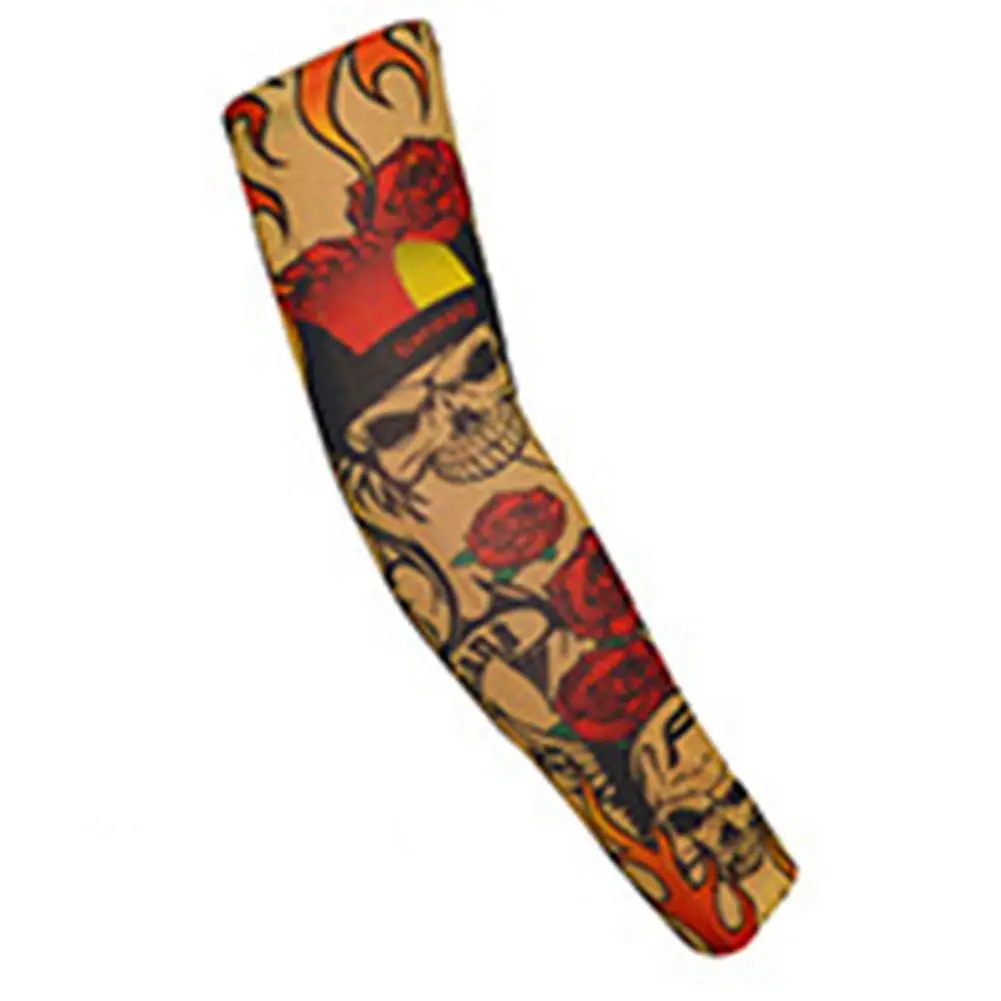 Дышащий рисунок татуировки велосипедные утеплители для рук манжета рукав