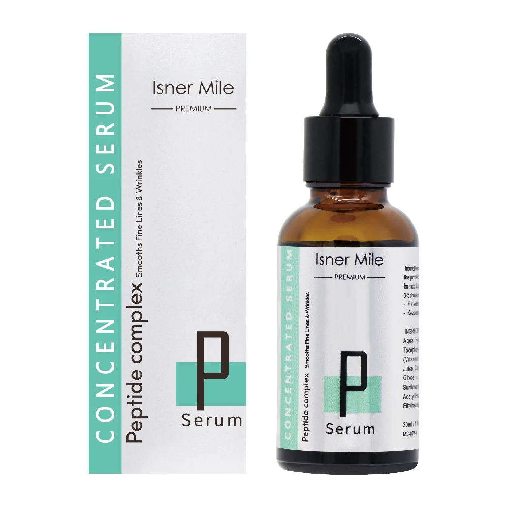

ISNER MILE Peptide Serum Anti-Aging & wrinkles For Dry Sensitive Brighten Essence Hyaluronic Acid Hydrating Restore Skin Care