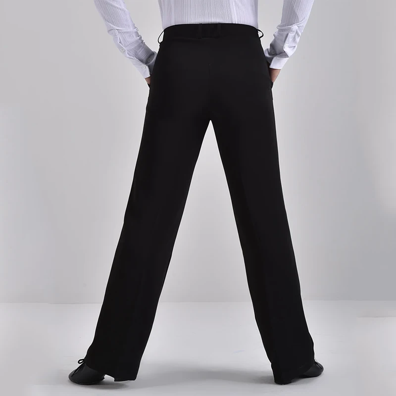 

2021 Men'S Latin Dance Pants Black Wide Leg Pants Modern Dance Pants Ballroom Dance Competition Clothes Latin Practice Pants