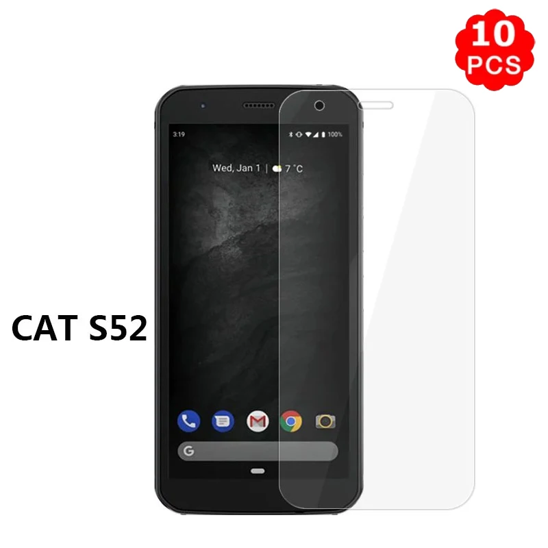 10 шт./лот 2.5D 9H закаленное стекло для Cat S52 защита экрана Защитное Caterpillar S 52 CatS52