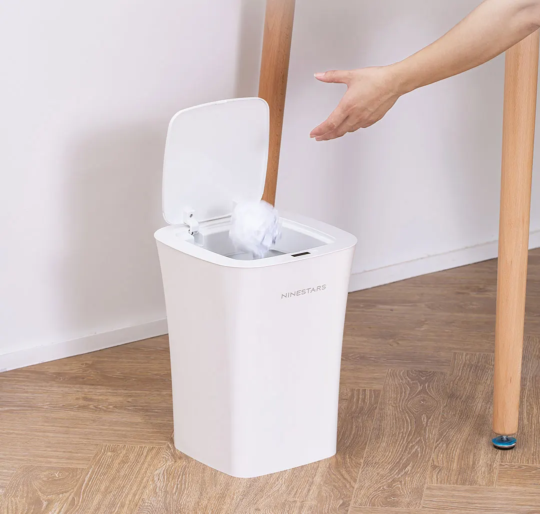 Xiaomi NINESTARS водонепроницаемый индукционный мусорный бак 10 литров IPX3 жизни водонепроницаемый индукционный открытие регулируемое расстояние