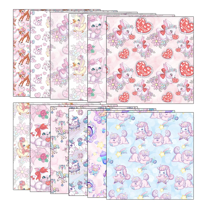 

12pcs/pack Cartoon animal Decorative Sticker DIY No back glue material package Planner diary Scrapbooking album Stickers