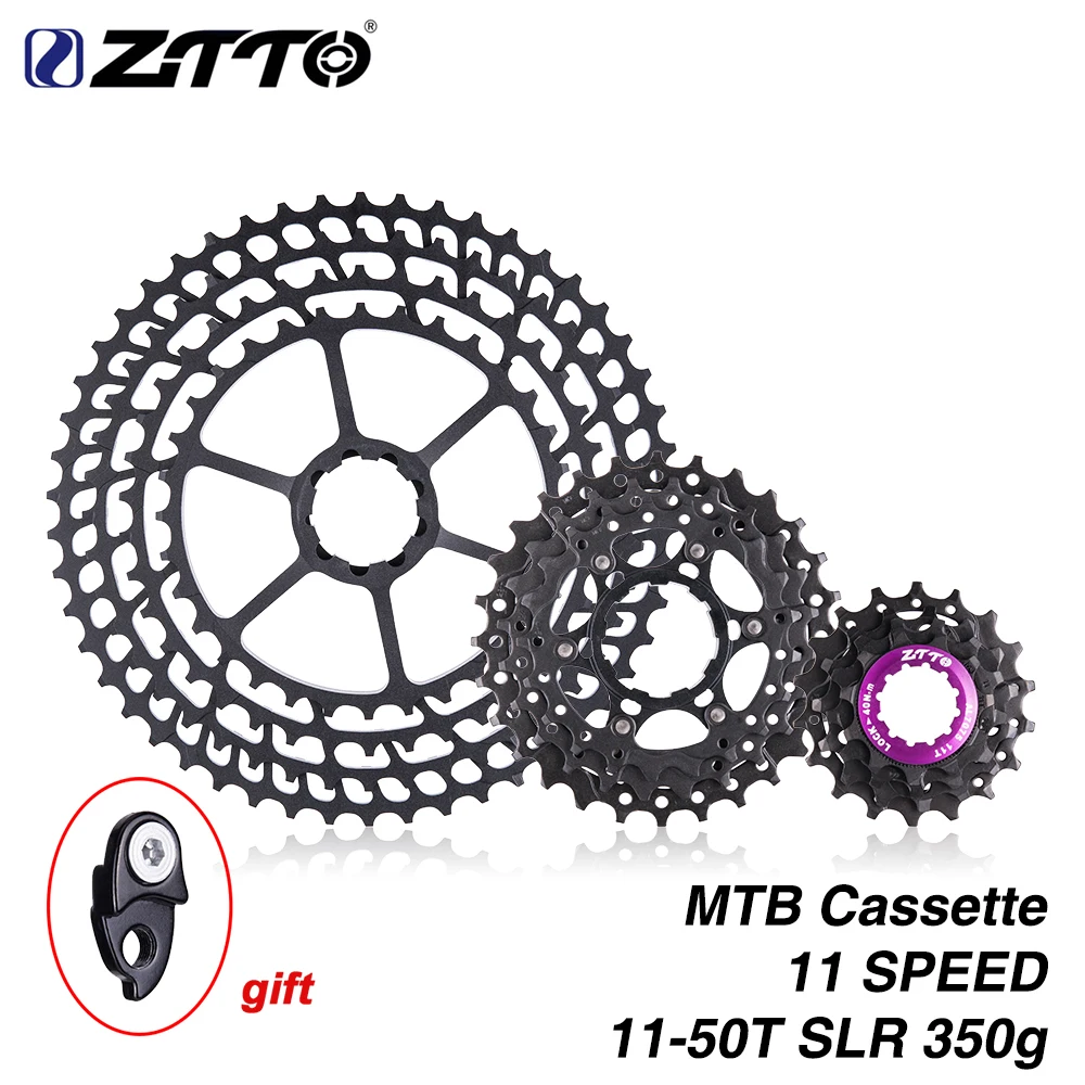 ZTTO MTB 11 speed 50T SLR кассета 11-50T 11s широкоугольный Сверхлегкий 360g CNC Freewheel Запчасти для горного велосипеда X 1 9000
