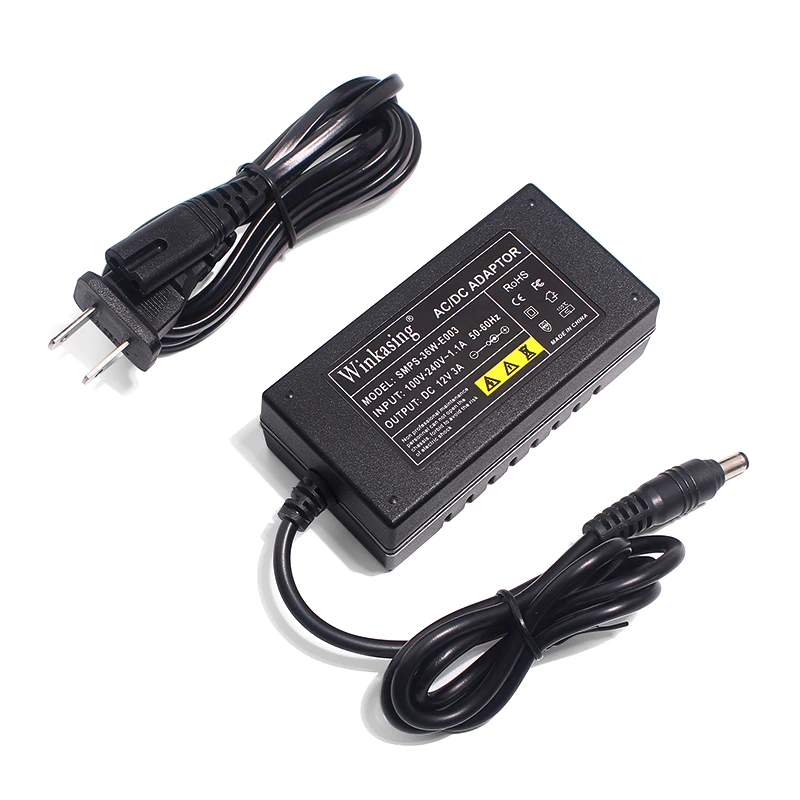 Настольный адаптер для систем видеонаблюдения светодиодный светильник Dc 5 мм x 2 12