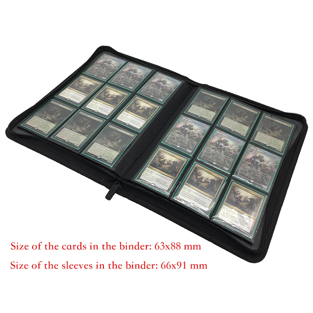 360 боковые карманы с вертикальной загрузкой коллекционная карточная связующее