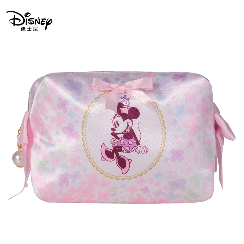 

Disney Minnie Mouse Handbag Makeup Bag Female Student Travel Convenient Buggy Bag Wash Bag Waterproof
