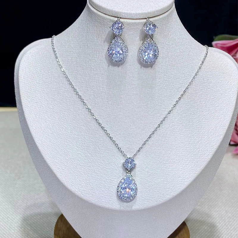 

ASNORA Fashion Cubic Zirconia Necklace and Earrings Jewelry Ladies Set AAA Luxury Jewelry