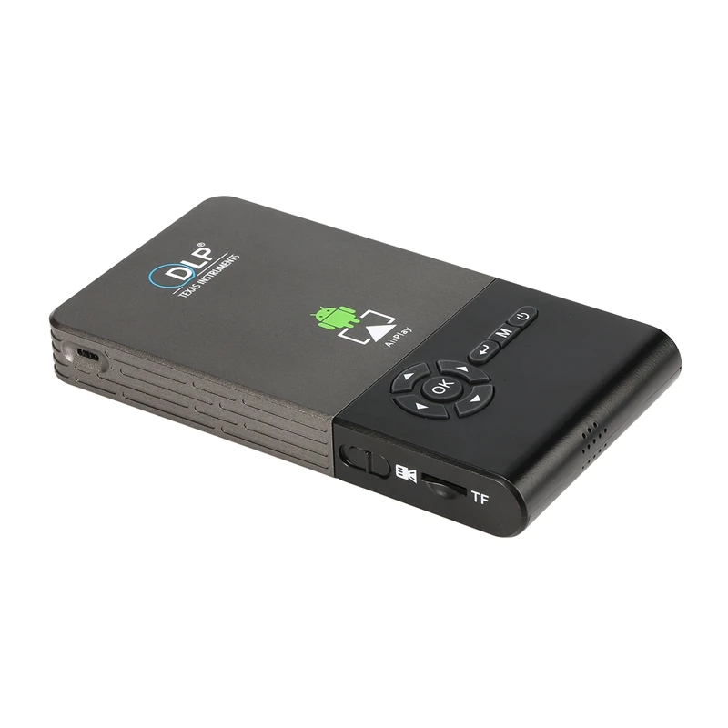 Портативный C2 мини DLP проектор Android 7 1 WiFi мультимедийный с технологией Bluetooth