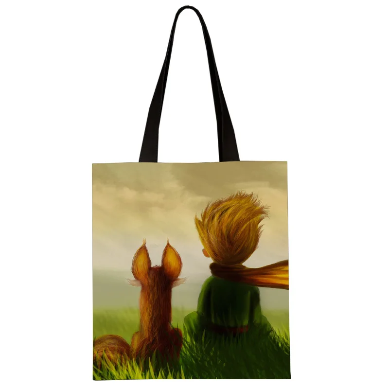 Модная женская сумка-тоут Little Prince милая мультяшная Экологически чистая Складная