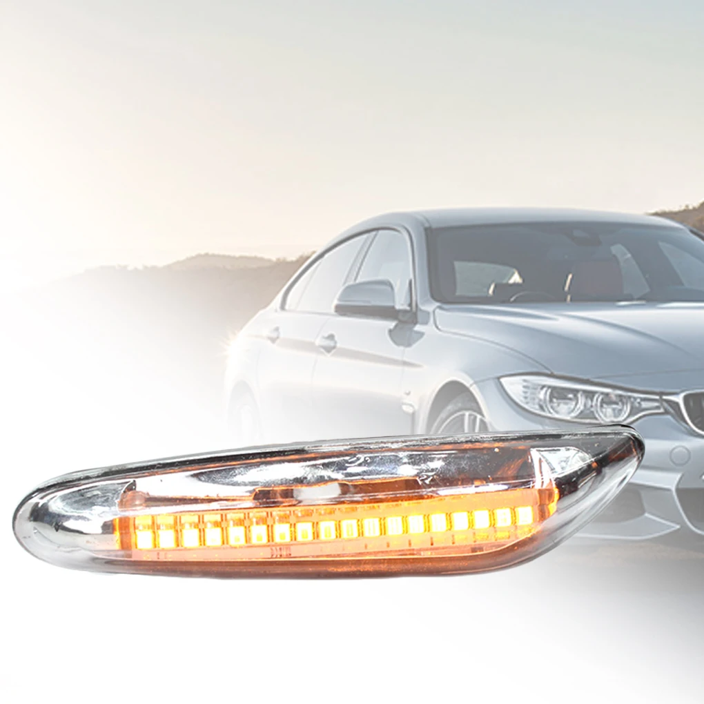 1 Pair Flowing Side Marker Light Dynamic 63137253325 63137253326 Replacement for 3-series E46 E60 E90 E92 E93 E87 | Автомобили и