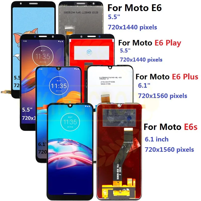 ЖК дисплей для Motorola Moto E6s E6 Play Plus сенсорный экран дигитайзер в сборе moto E6S с