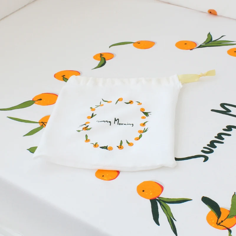 Простыня детская из чистого хлопка с фламинго мягкий воздухопроницаемый