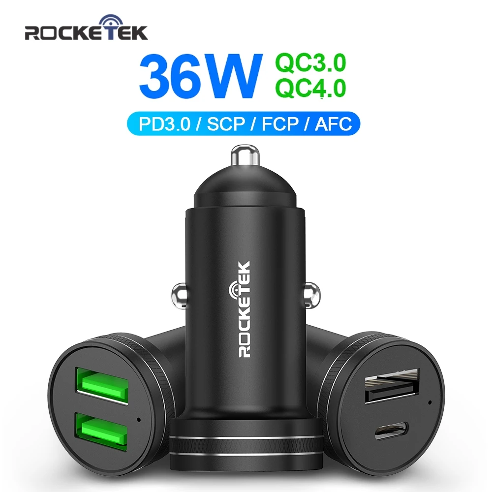Rocketek USB Автомобильное зарядное устройство мобильный телефон Быстрая зарядка для