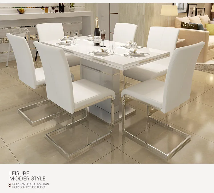 Современный минималистичный модный ресторанный обеденный стул домашний белый