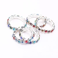 btwgl2020new fashion transparent crystal ring ladies elastic single row crystal ring bride jewelry ladies jewelry gift