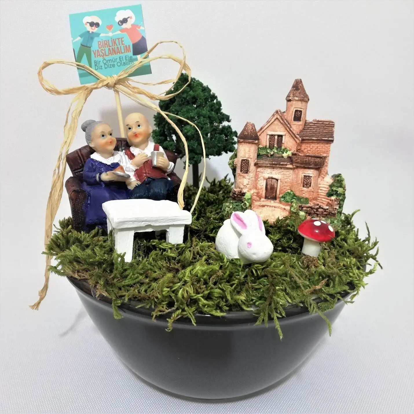 

Together Yalanalm Cute Old Couple Miniature Garden-5