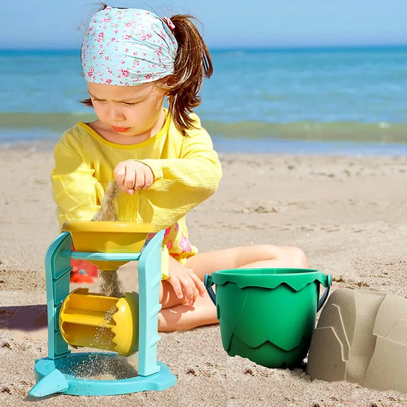 

Toddlers Beach Toys Children Beach Sand Toys Set for Kids Dinosaur Theme Water Game Play Outdoor Toy Set Sandbox for Boys Girls