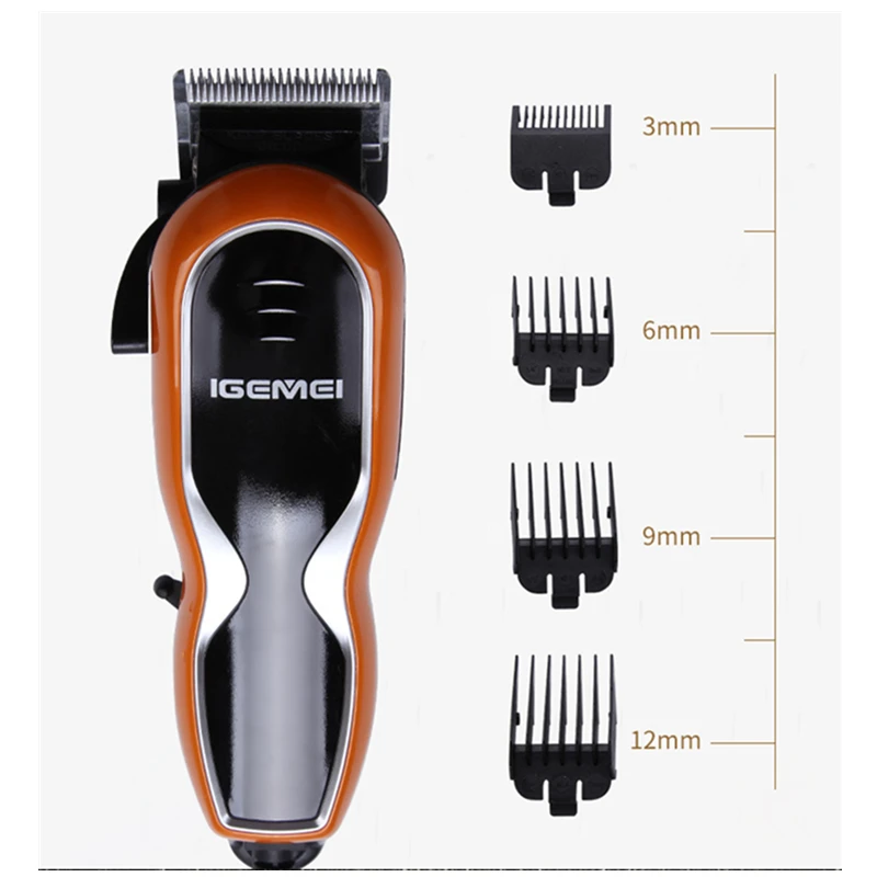 IGEMEI men barber clippers with Cord stainless steel blade trimmer for cortar pelo hombre Haircut Machine | Бытовая техника