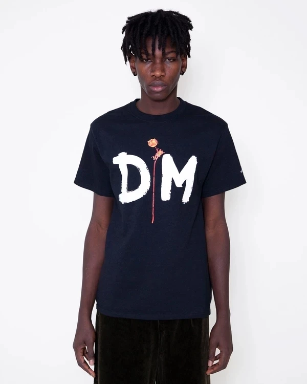

20ss NOAH DM Singles Logo Rose Print Tee Men Women Couple 100% Cotton T Shirt Oversized Hip-hop High Street T-Shirt