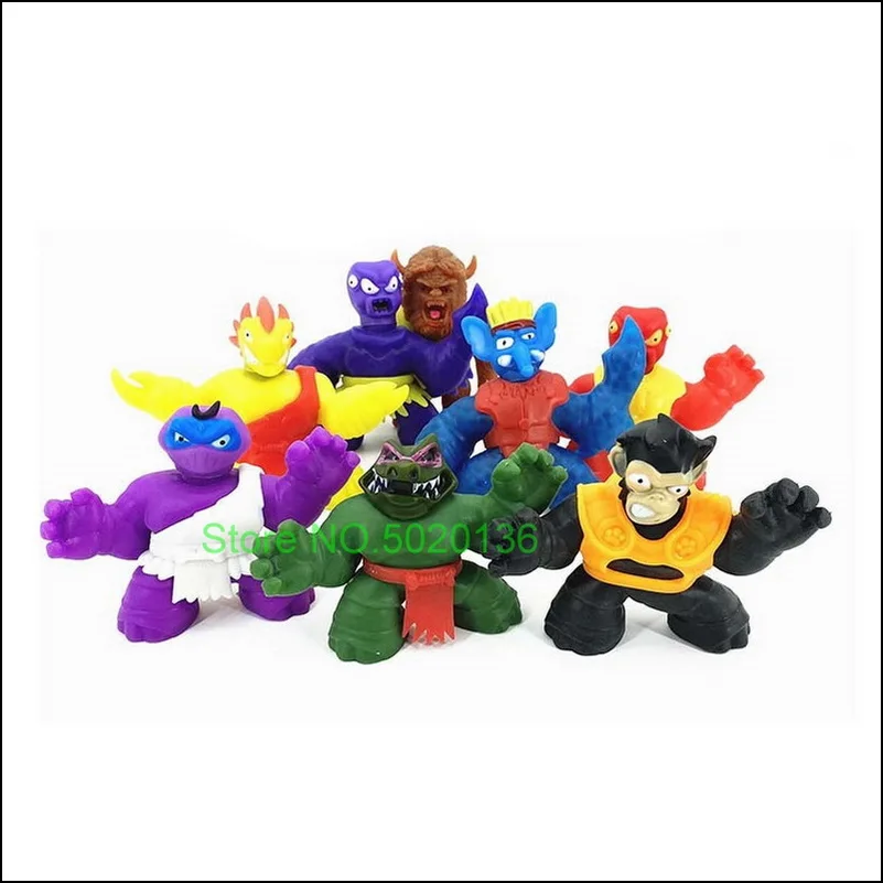 Супер Герои Go Jit Games Zu экшн фигурки супер эластичные животные куклы резиновые