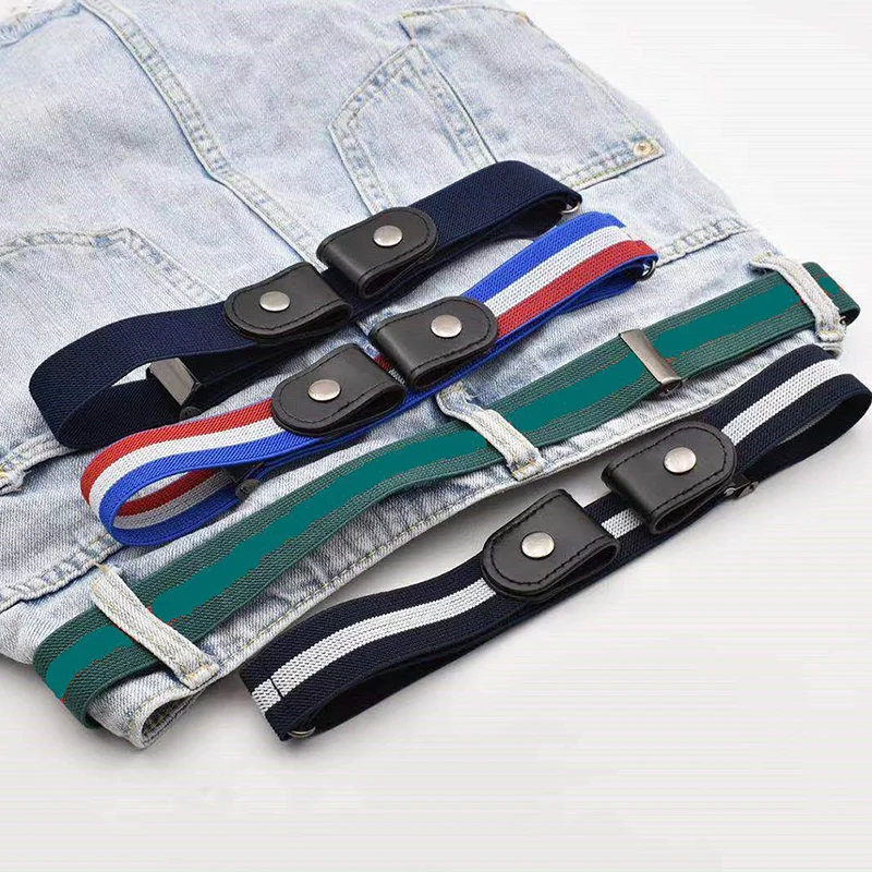 

Men's And Women's Invisible Belt Without Buckle Seamless Lazy Belt Wild Elastic Elastic Jeans Belt Decoration Ins Wind