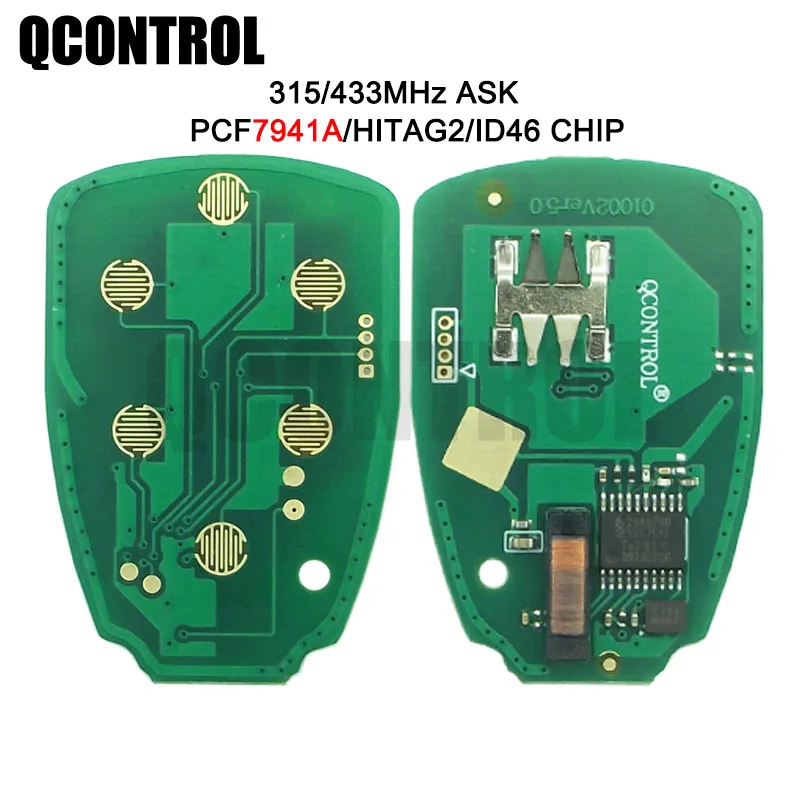 QCONTROL Автомобильный Дистанционный флип ключ для JEEP Auto Commander Wrangler Патриот компас