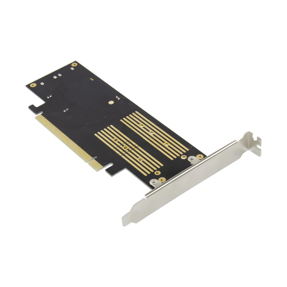 3 в 1 PCI E 0 X16 к NGFF M.2 NVMe AHCI SSD адаптер карта для M Key B mSATA твердотельный накопитель с