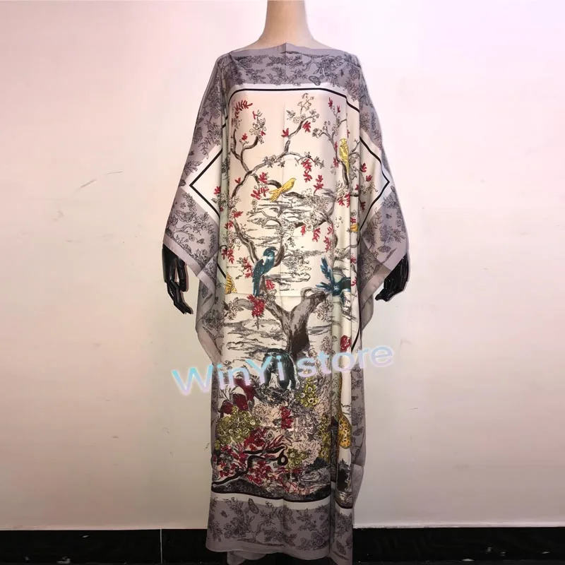 Женское платье макси в стиле бохо с цветочным принтом летнее Повседневное