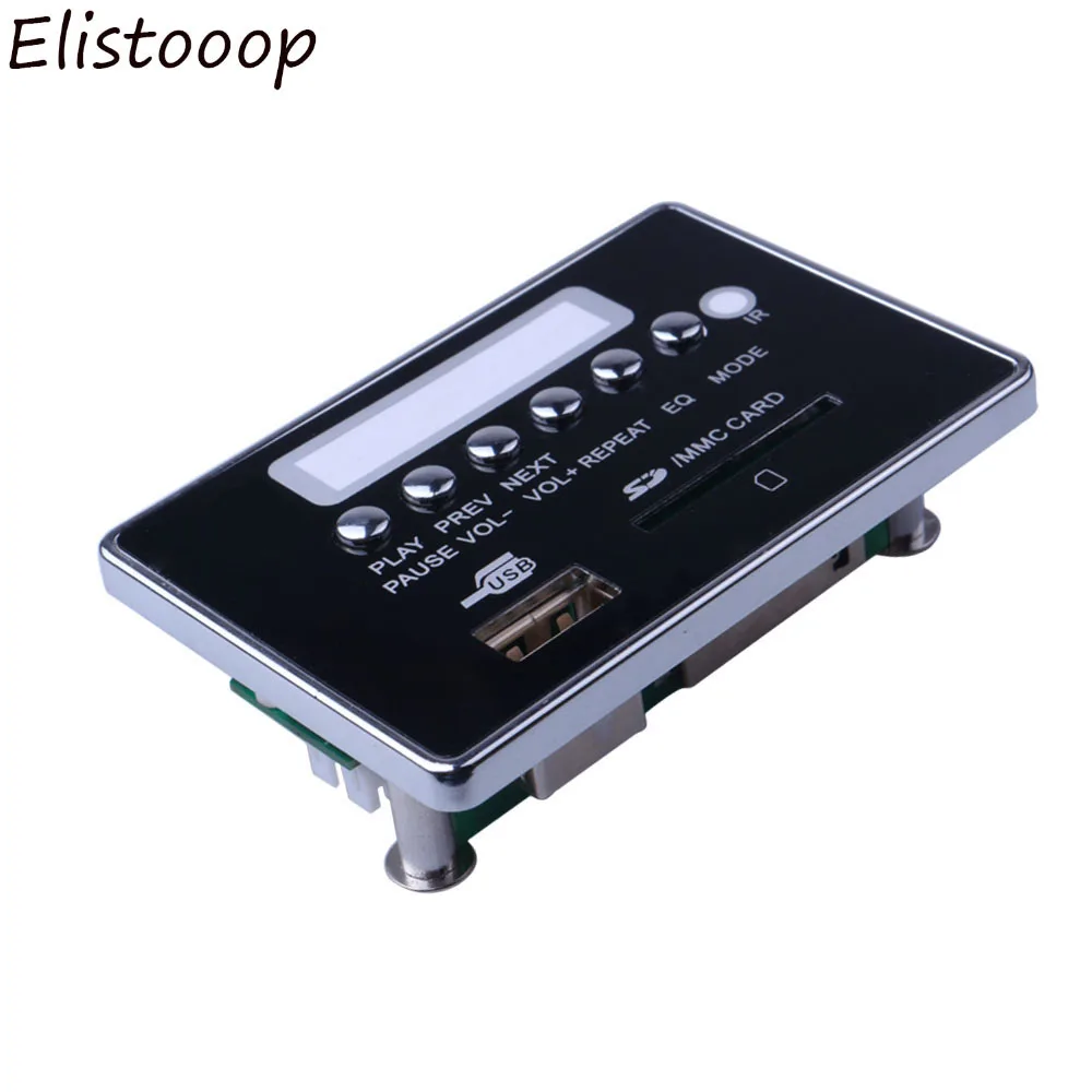 Elistooop Bluetooth совместимый MP3 декодер плата модуль Автомобильный USB плеер