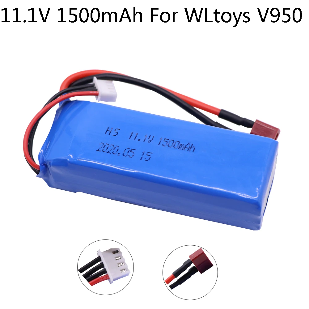 11 1 V 1500mAh Lipo батарея для WLtoys V950 RC модели самолетов вертолет запасные части