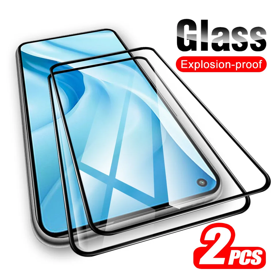 

Защитное стекло с полным покрытием для Xiaomi Mi 11 Lite, закаленное стекло для Xiomi 11i, Mi11, i Light 11 Lite, пленка для защиты экрана телефона, 2 шт.