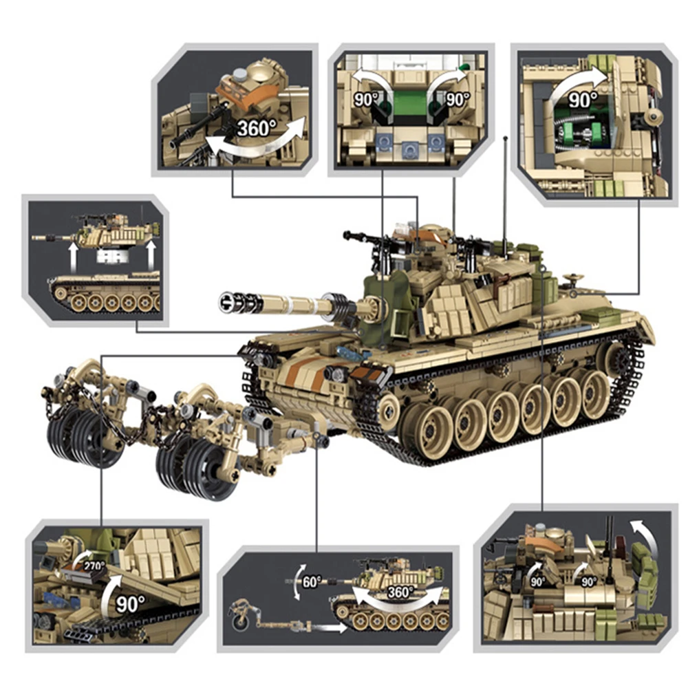 MEOA 632004 военный WW2 серии 1753 шт Израиль M60 MAGACH главный боевой танк набор