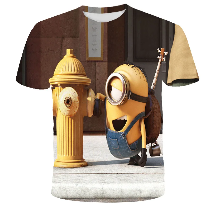 

Kids Cute T-Shirt Despicable Me- Movie Tops for Boys Girls Cartoon Children's Clothes Summer Short Sleeve Child Tee 4-14 Years