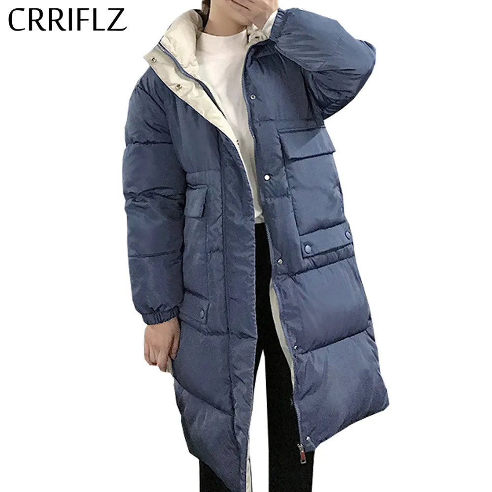 Новая женская зимняя Толстая куртка с карманами на пуговицах Женская капюшоном