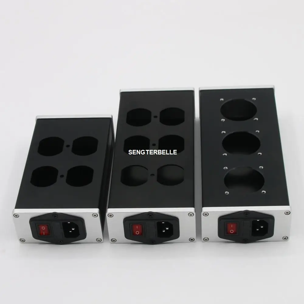 Полный Алюминий Hi Fi корпус для блока питания американский Стандартный США/ЕС